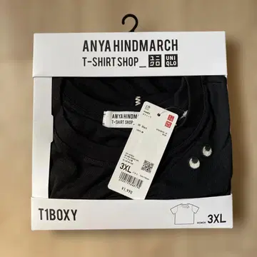 새상품 UNIQLO x ANYA HINDMARCH 티셔츠 3XL