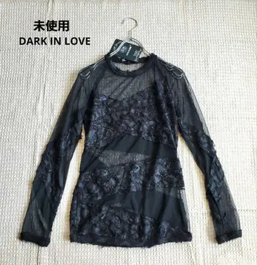 미사용 DARK IN LOVE 상의 블라우스 시스루