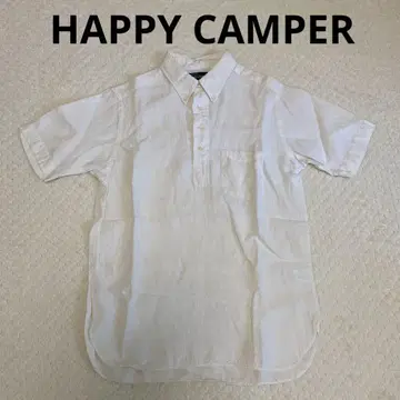 HAPPY CAMPER 반팔 셔츠 화이트