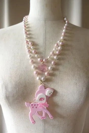 ANGELIC PRETTY 아기 사슴 밀키 쨩 목걸이