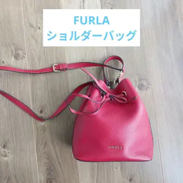 FURLA 빨간색 가죽 숄더백