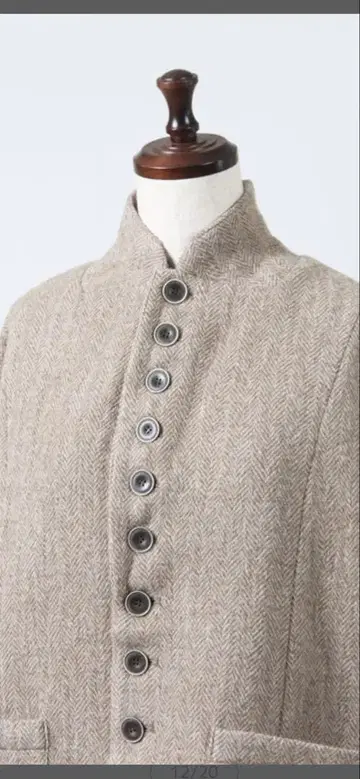 ICHI Antiquites 헤링본 울 자켓