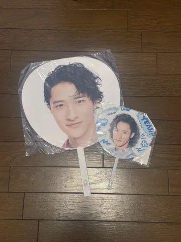 얼굴 사진 부채 세트 대소