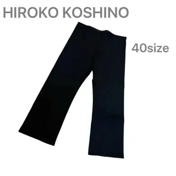 HIROKO KOSHINO 히로코코시노 7부 팬츠 블랙 40