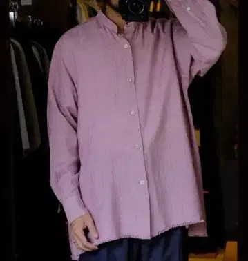 25ss maatee&sons 프린지 셔츠 철배전 핑크 사이즈 3