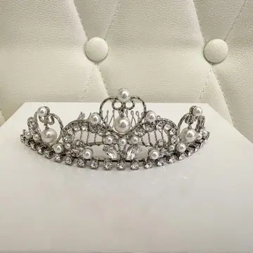 일본제 스와로브스키 펄 티아라 박스 포함