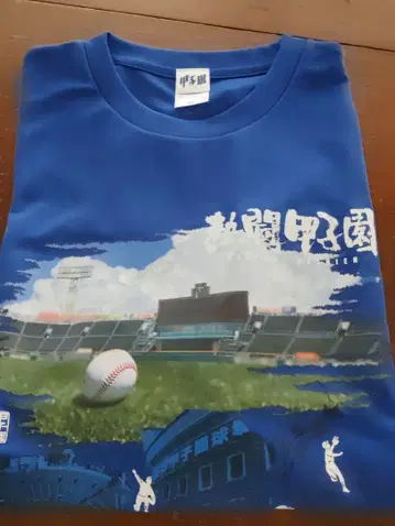 한신 고시엔 구장 티셔츠 파랑