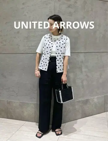 [새상품급] UNITED ARROWS 샴브레이 벨트 팬츠