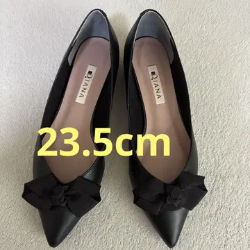Diana 펌프스 리본 블랙 23.5cm