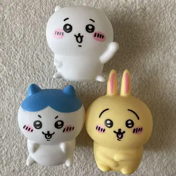 치이카와 캐릭터 라이트 3개 세트 하치와레 토끼 덤 포함