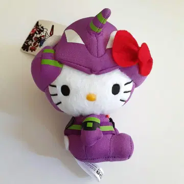 에반게리온 헬로키티 봉제 인형 초호기