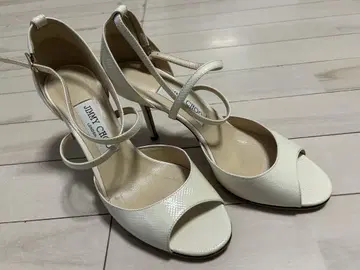 JIMMY CHOO 화이트 샌들 37.5 23.5