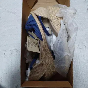 [미사용 새상품] 무인양품 에스파드리유 사이즈 24.5cm 파랑