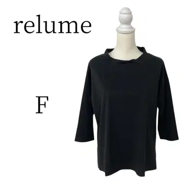 새상품급 relume 블랙 긴팔 티셔츠 FREE SIZE