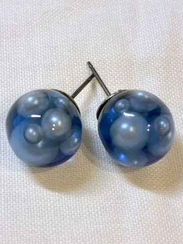 쉽스 귀걸이 블루 펄