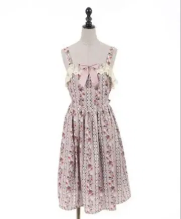 axes femme kawaii 로즈베리 정원 점프스커트 핑크