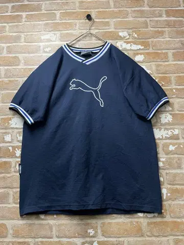 90s 푸마 PUMA 티셔츠 게임 셔츠 하키 셔츠 네이비 XL