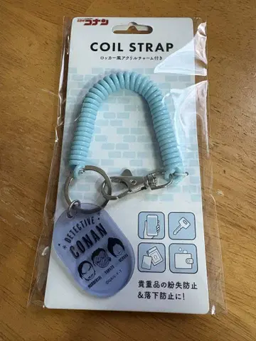 명탐정 코난 코일 스트랩 락커풍 아크릴 참
