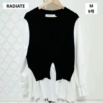 [새상품급] RADIATE 라디에이트 도킹 셔츠 플리츠 니트 9호