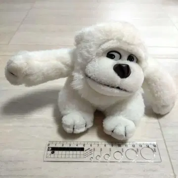 흰색 고릴라 원숭이 봉제 인형 레트로