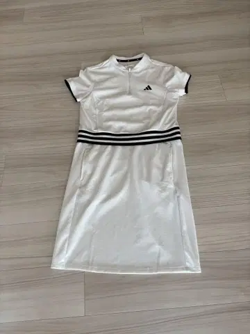 adidas 여성용 골프 원피스 화이트