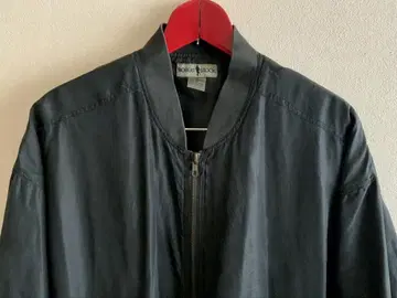90s ROBERT STOCK 실크 블루종 봄버 자켓