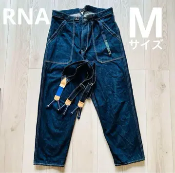 RNA M 사이즈 데님 팬츠 서스펜더 포함