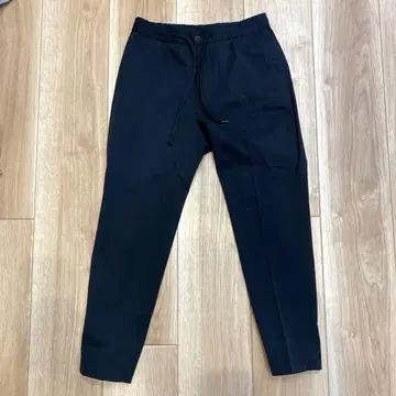 MORRIS&SONS 블랙 슬림핏 팬츠 허리밴딩