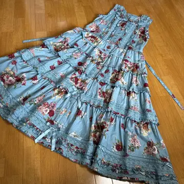 핑크하우스 장미 패턴 새상품급