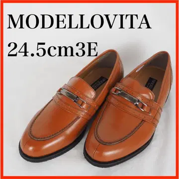 O5155*MODELLOVITA*마드라스*로퍼*24.5cm 3E