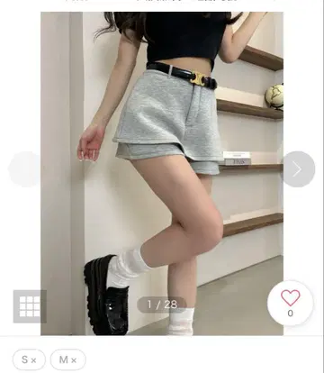 darich 실루엣 컷 스커트 라이크 숏팬츠