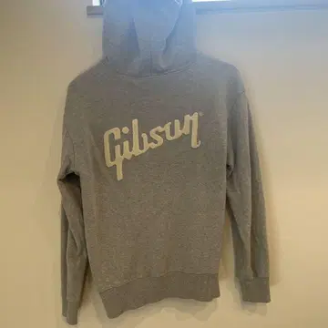 B'z Gibson 그레이 집업 후드티