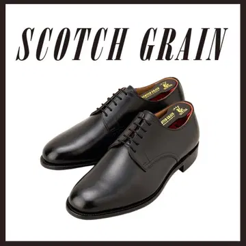미사용 새상품 SCOTCH GRAIN 외날개 플레인토 블랙 24cm