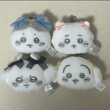 미니 동전 지갑 리본 치이카와 하치와레 토끼 모몽가