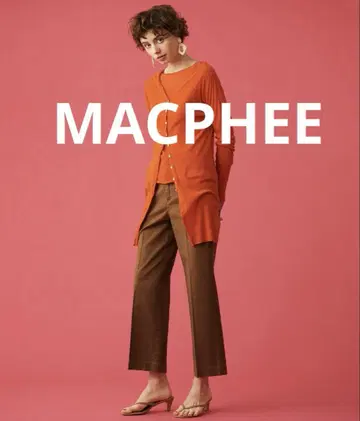 [새상품급] MACPHEE 브라운 세미 플레어 팬츠