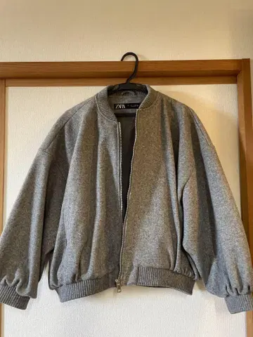 ZARA 그레이 플리스 자켓