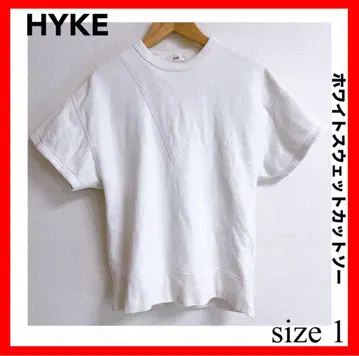 HYKE 하이크 화이트 맨투맨 티셔츠 size 1