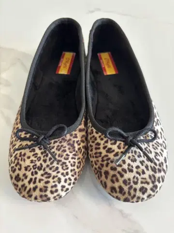 키티 레오파드 무늬 발레 슈즈 23cm