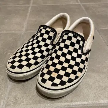 VANS 체커 패턴 슬립온 슈즈
