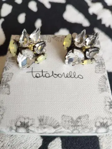 tataborello 크리스탈 스터드 귀걸이