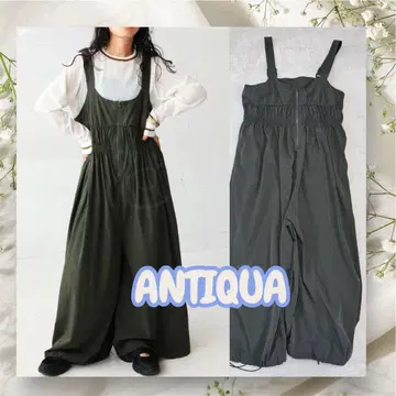 [새상품급] antiqua 안티카 셔링 살로펫 팬츠 카키