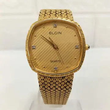 ELGIN 골드 쿼츠 손목시계