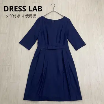 DRESS LAB 드레스 라보 7부 소매 리본 원피스 드레스 L