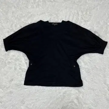 BODYDRESSING 블랙 V넥 돌먼 슬리브 상의 M