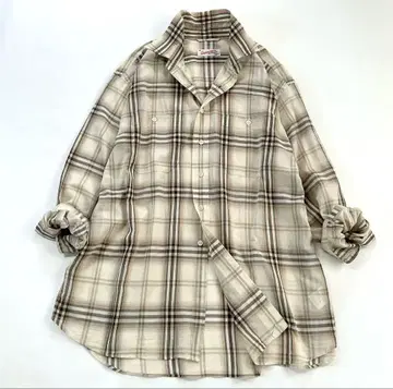 새상품급 Spick&Span 코튼 보일 체크 루즈 셔츠 23SS 인기