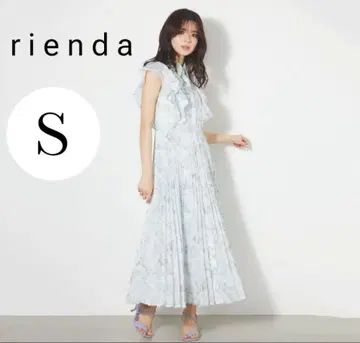 rienda 리엔다 더블 프릴 플리츠 셔츠 원피스
