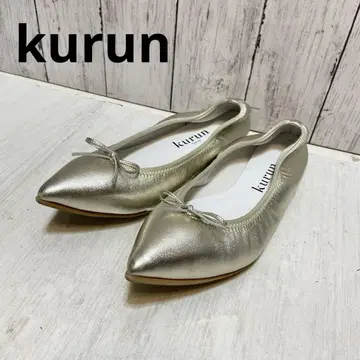 kurun 쿠룬 플랫슈즈 샴페인 골드 25cm