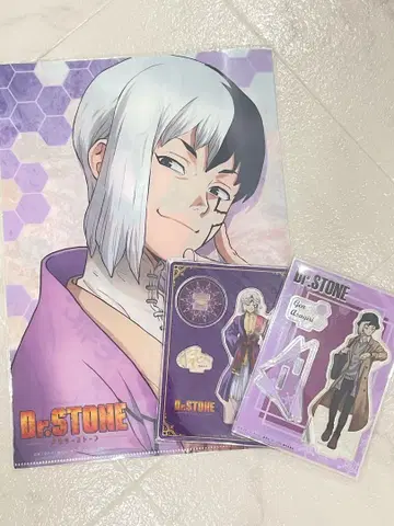 Dr.STONE 아크릴 스탠드 & 클리어 파일 세트