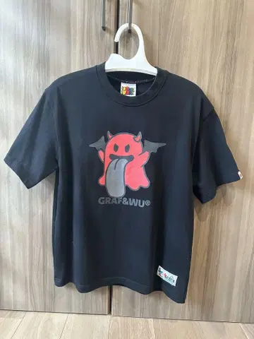 GRAF&WU 블랙 T셔츠 남성용 여성용