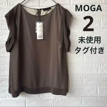 [미사용 택 포함] MOGA 모가 쉬폰 프렌치 슬리브 티셔츠